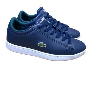 Lacoste Sneakers Big Kids Size 1 Carnaby Evo Navy Low-Top back to school shoes